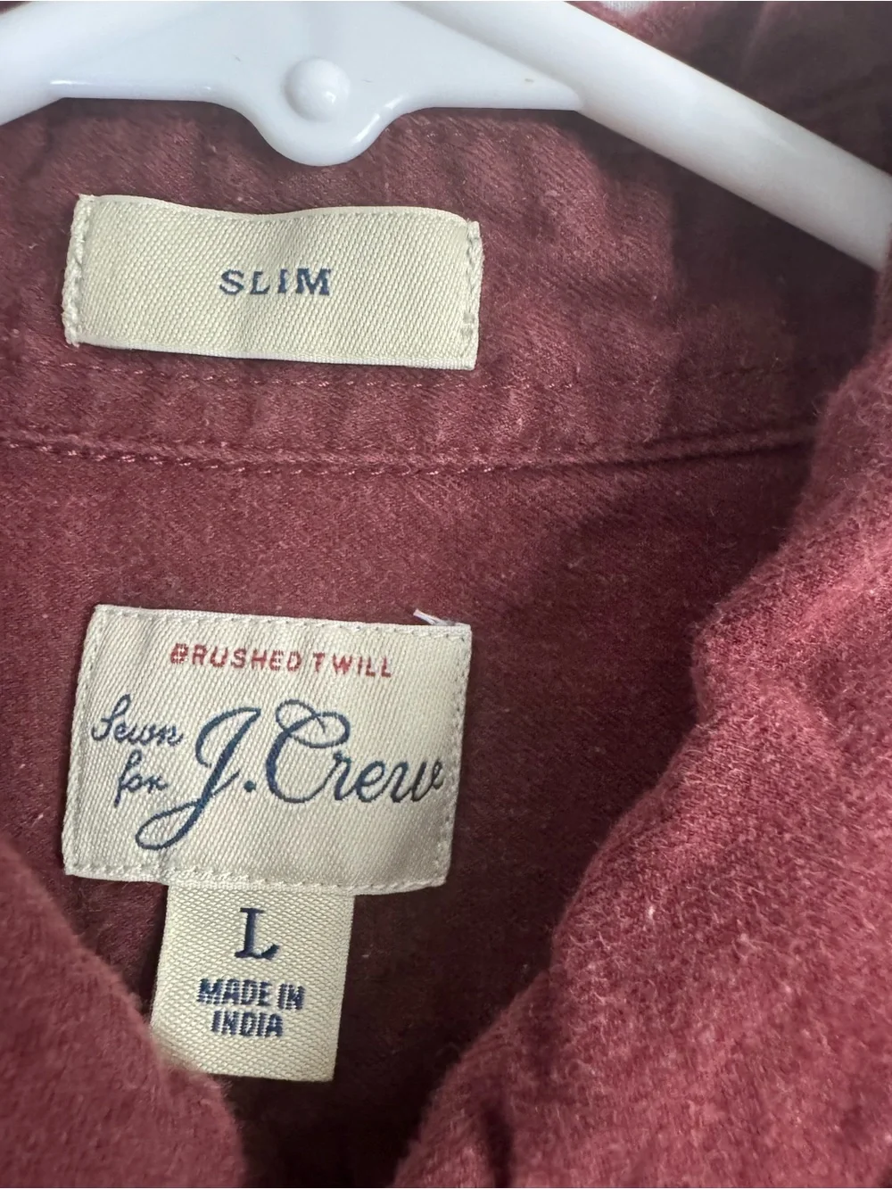 J. Crew Men's Casual Button-Down Shirt in Wine